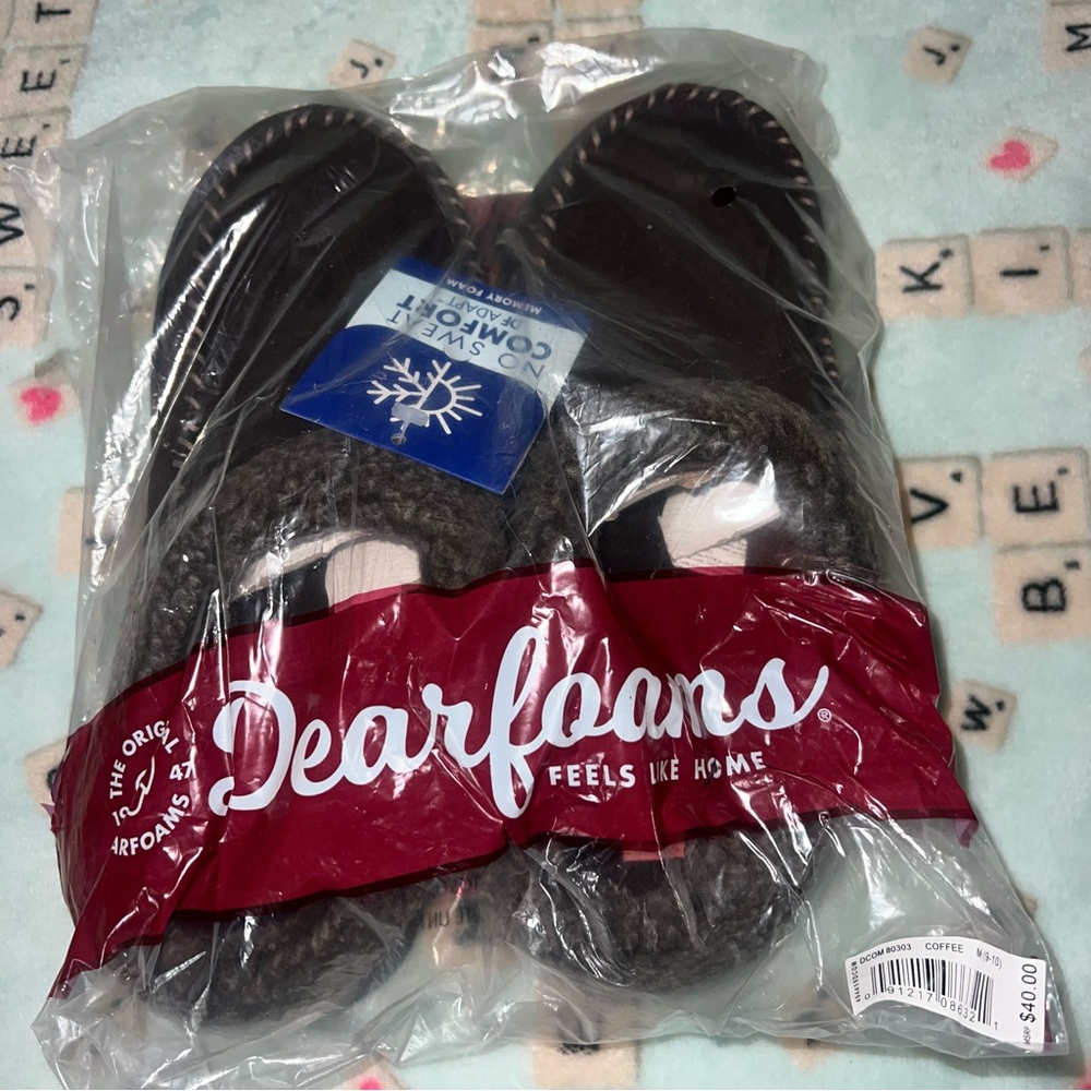 Dearfoams Dark Brown Slippers